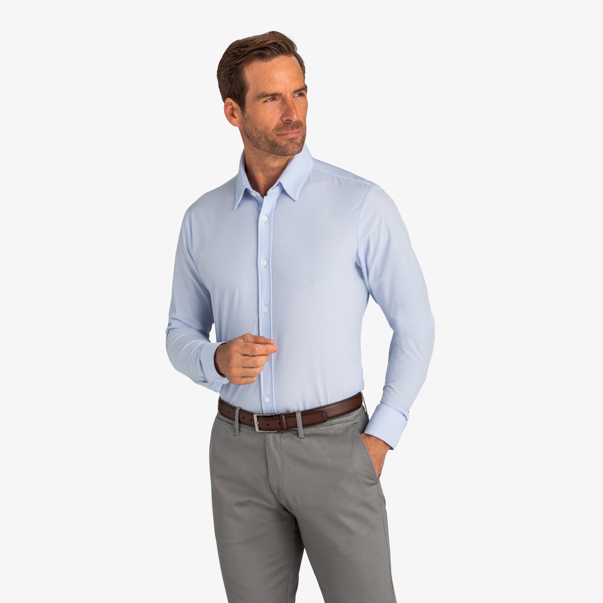 Mizzen + Main Leeward Dress Shirt Light ...